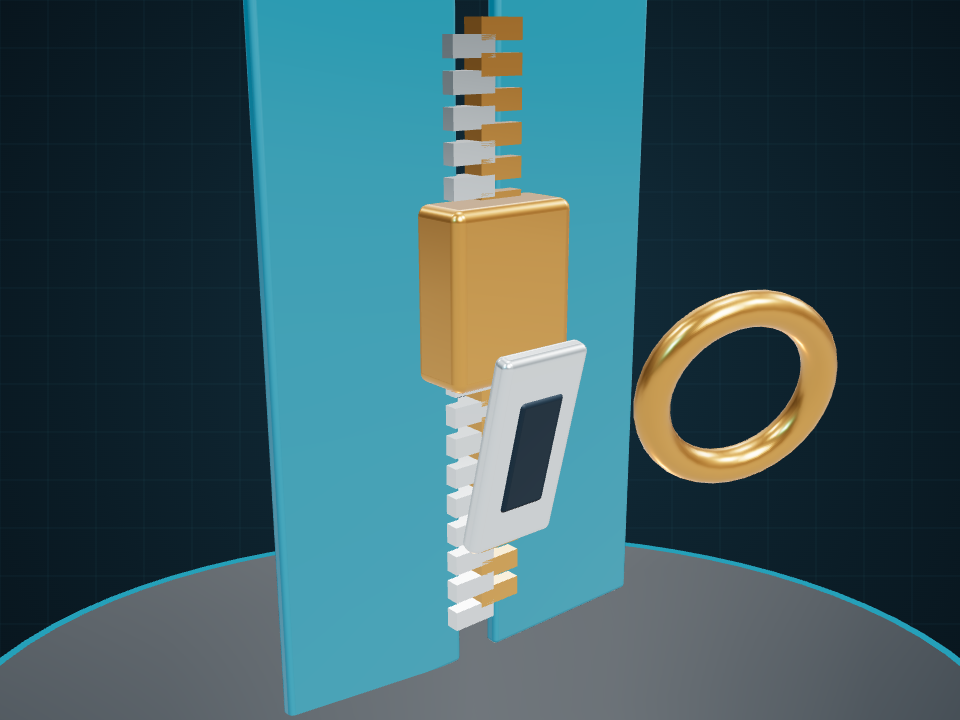 Metallic Zipper placeholder